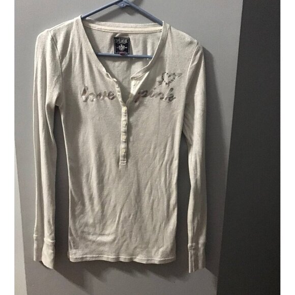 PINK‎ V-Neck Long sleeve top - Picture 1 of 4